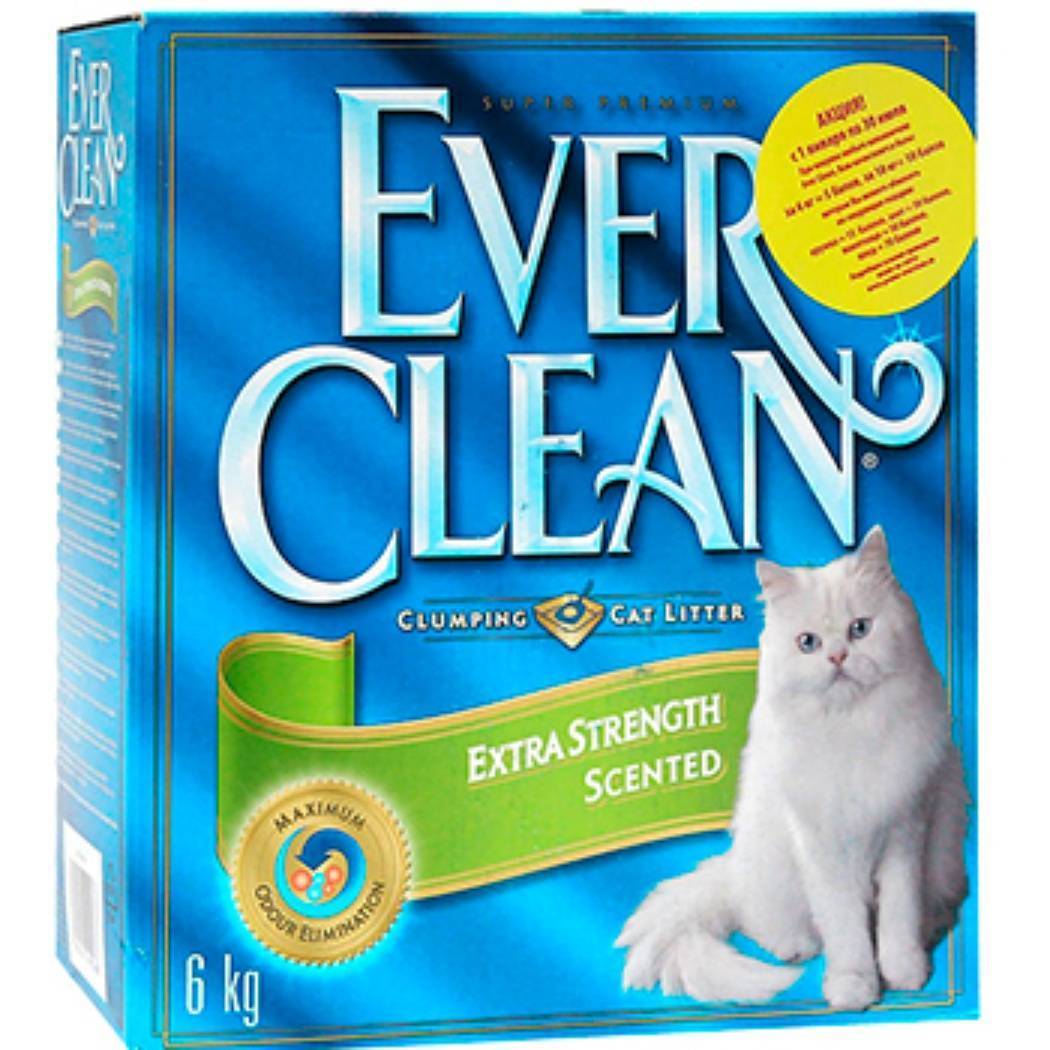 Наполнитель для кошачьего туалета фирмы ever clean